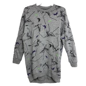 Nightmare Before Christmas Long Sweater Sleep Womens XS Sleepwear Top Disney